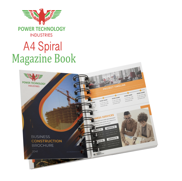 A4 SPIRAL MAGAZINE BOOK